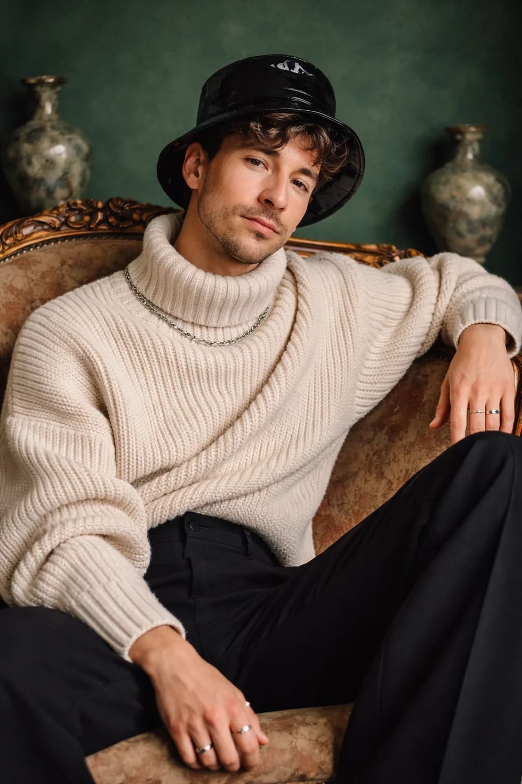 Fashion-inspired portrait example from the upcoming Editorial Portrait Studio bundle